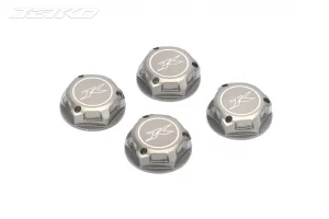 JETKO 17mm Aluminium closed Wheel Nut 17mm (4) Hard anodizing