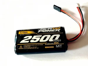 Jetko Power Rx Li-Ion 2S 7.4V-2500 (JR) 66x18x36mm 97g - Hump