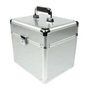 JP Transmitter Case Aluminium (Silver) Face-To-Face Double