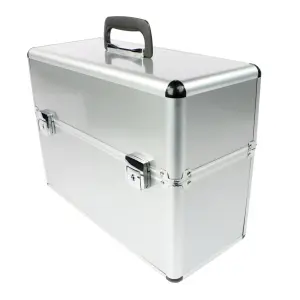 JP Transmitter Case Aluminium (Silver) Side-By-Side Double