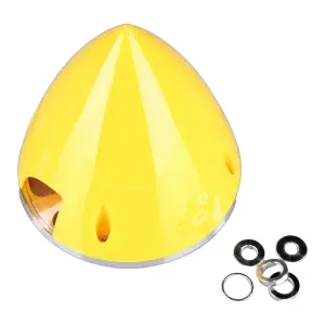 JP 102mm Yellow Spinner (with Aluminium Back Plate)