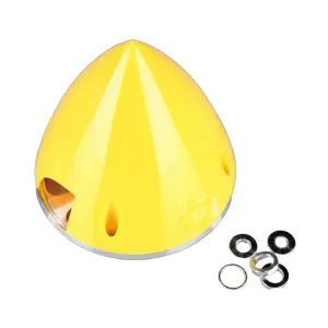 JP 102mm Yellow Spinner (with Aluminium Back Plate)