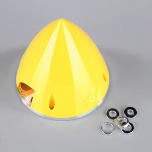 JP 102mm Yellow Spinner (with Aluminium Back Plate)