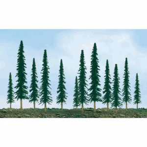 JTT 92009 Scenic-Conifer, 1 to 2, Z-Scale, (55 per pack)
