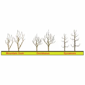 JTT 94120 Mountain Gum Tree Armature, 4, (3 per pack)