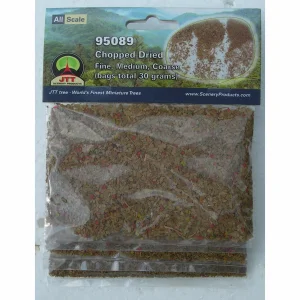 JTT Chopped Dried leaves, Fine, Med, Coarse - 9 cubic in. (147.48 cubic cm) per pack