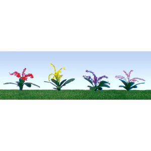 JTT 95550 Petunias Assorted, 3/8, HO-Scale, (30 per pack)