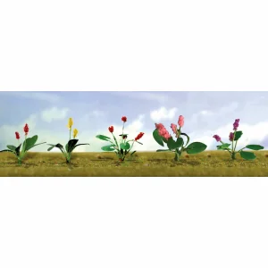 JTT 95561 Assorted Flower Plants 3, HO-Scale, (12 per pack)