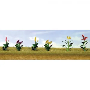 JTT 95563 Assorted Flower Plants 4, HO-Scale, (12 per pack)