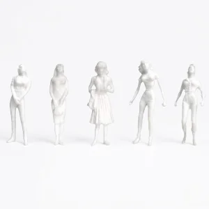 JTT 97108 Female Figures, 1:8 (1:100), White, (10 per pack)