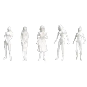JTT 97108 Female Figures, 1:8 (1:100), White, (10 per pack)