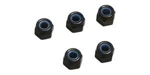Kyosho Nylon Lock Nuts M3 X4.3 (5)