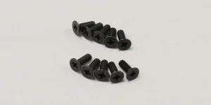Kyosho Flat Head 2X6mm Metallic Screws (10)
