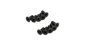 Kyosho Flat Head 3X8mm Metallic Screws (10)