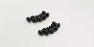 Kyosho Flat Head 3X8mm Metallic Screws (10)