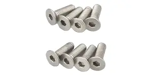 Kyosho Titan Hex Flat Head Screws 3X10mm (8)