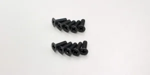 Kyosho Flat Head 3X10mm Metallic Screws (10)