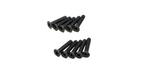 Kyosho Flat Head 3X16mm Metallic Screws (10)