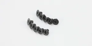 Kyosho Flat Head 4X6mm Metallic Screws (10)