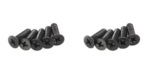 Kyosho Flat Head 4X15mm Metallic Screws (10)