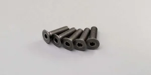 Titan Hex Flat Head Screws M4x15mm (5) Kyosho