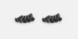 Kyosho Flat Head 4X15mm Metallic Screws (10)