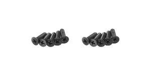 Kyosho Flat Head 4X18mm Metallic Screws (10)