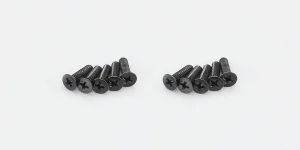 Kyosho Flat Head 4X18mm Metallic Screws (10)