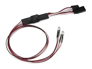 Kyosho LED Light Unit (Diam=5/L=400/Red/2 Bulbs)