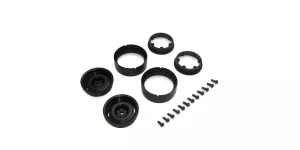 Kyosho KC10 Bead-lock 1.9 inches Dish Black Wheels (2)
