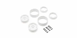 Kyosho KC10 Bead-lock 1.9 inches Dish White Wheels (2)