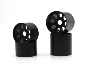 Front & Rear Black Wheels Kyosho EP Fantom 4WD (4)