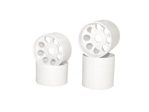 Front & Rear White Wheels Kyosho EP Fantom 4WD (4)