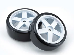 KYOSHO Pre-Glued Drift Tyres FZ02 5-Spoke White 1:10 Fazer 2.0 (2)