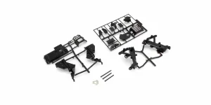 Kyosho Hanging-On Racer Main Frame and Gearbox Set (YZR500/Black)