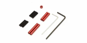 KYOSHO Aluminium red anodized Link Rod Set Mini-Z 4X4 MX01- WB 110mm