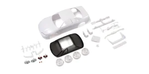 Kyosho Body Shell - Nissan Skyline R33 Mini-Z + 4WD Rims (White Body)