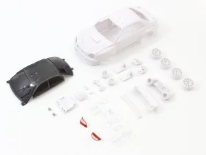 KYOSHO Bodyshell Subaru IMPREZA WRC 2002 Mini-Z + 4WD Rims (White Body)