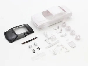 KYOSHO Bodyshell Dodge Challenger SRT Mini-Z + 4WD Rims (White Body)