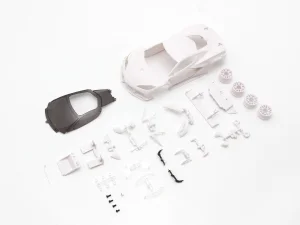 KYOSHO Bodyshell Chevrolet Corvette C8-R Mini-Z + 2WD Rims (White Body)
