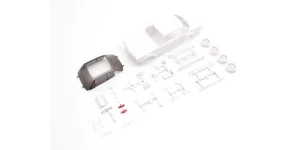 KYOSHO Bodyshell Skyline 2000GT-R (KPGC10) Mini-Z + 4WD Rims (White Body)