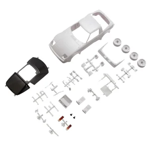 Kyosho Mini-Z Mazda RX-7 SA22C White Body Set w/2WD Rims