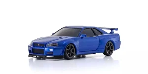 Kyosho Mini-Z AWD Nissan Skyline GT-R R34 Metallic Blue (MA020N-L)