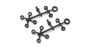 Kyosho Pom Bush Set 5X10X4mm (12) Black Outlaw Rampage