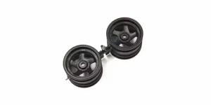 Kyosho Optima Black 1.7 inches 5 Spokes Wheel (2)