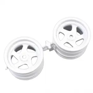 Kyosho Optima White 1.7 inches 5 Spokes Wheel (2)