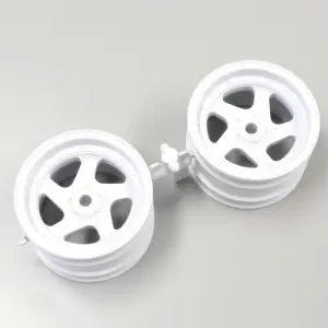 Kyosho Optima White 1.7 inches 5 Spokes Wheel (2)