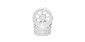 Kyosho Optima Mid Front Wheel 8 Holes White 50mm (2)