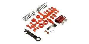Kyosho Front Shock Set (2) Tomahawk - Red