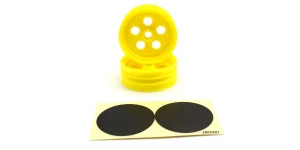 Front Wheel Kyosho Tomahawk-Ultima JJ (2) Yellow 2.2 inch